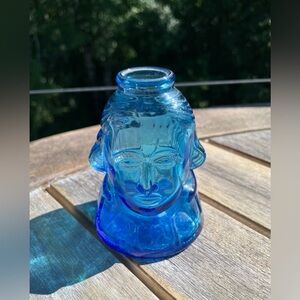 George Washington Turquoise Blue Inkwell Wheaton NJ First in War First in Peace